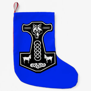Thor's Hammer With Goats Christmas Stocking