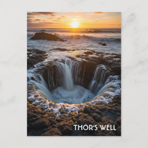 Thor's Well Oregon Coast Postcard