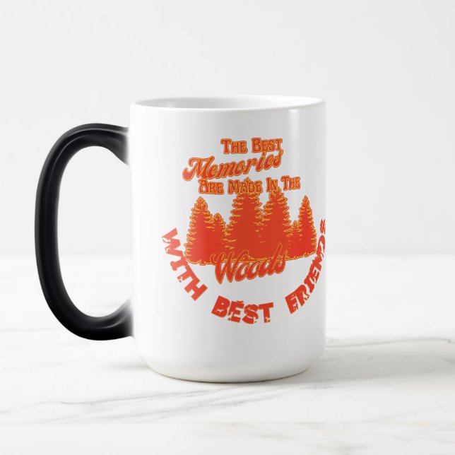 Those 70's Tangerine Camping Memories Magic Mug (Left)