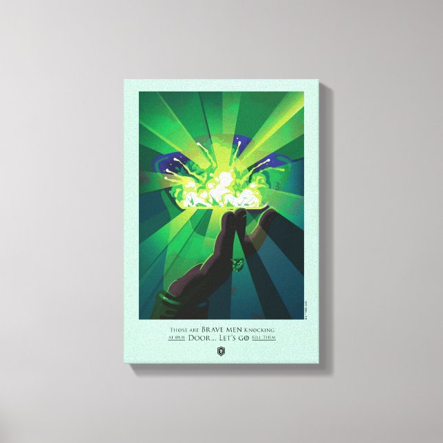 Those Are Brave Men Knocking At Our Door Canvas Print (Front)