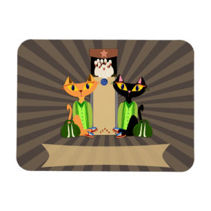 Those Cool Alley Cats Magnet