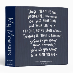 Those Meaningful Memorable Moments Photo Album Binder
