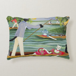 Those Summer Punts Decorative Pillow