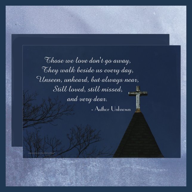 Those We Love Memorial Service Old Wooden Cross Program (Creator Uploaded)