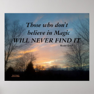 THOSE WHO DON'T BELIEVE DAHL  POSTER