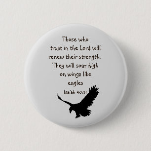 Those who trust in the Lord Scripture Inspiration 2 Inch Round Button