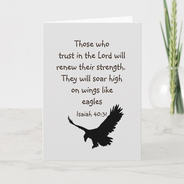 Those who trust in the Lord Scripture Inspiration Card (Front)