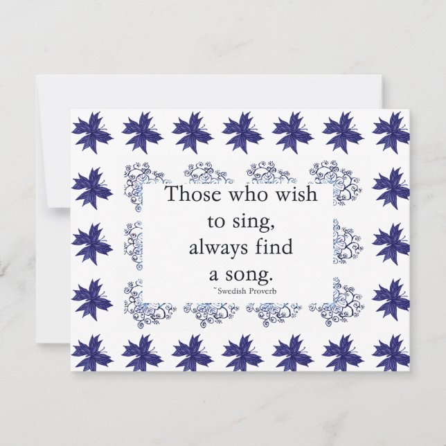 Those who wish to sing Invitation (Front)