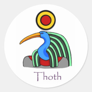 Thoth - Ancient Egyptian God Classic Round Sticker
