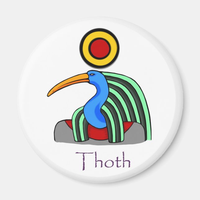 Thoth - Ancient Egyptian God magnet (Front)