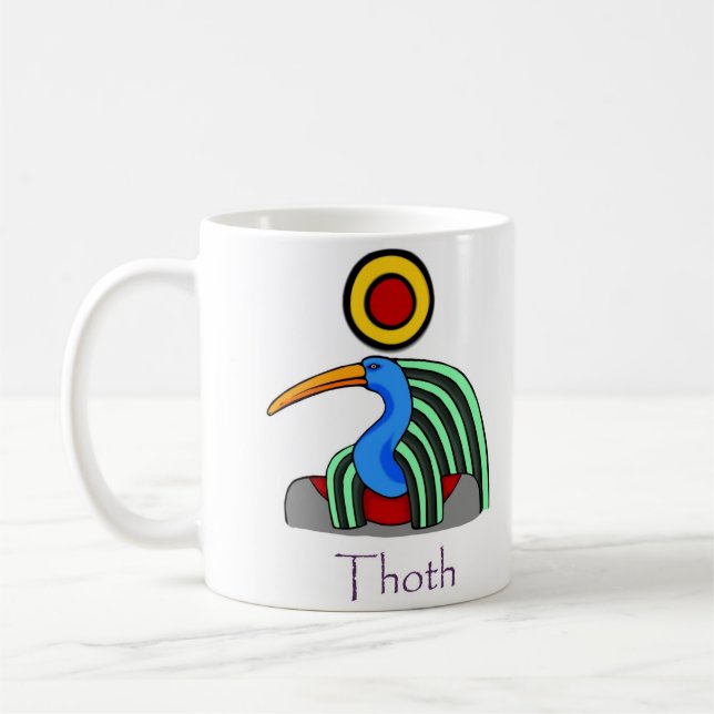 Thoth - Ancient Egyptian god (named) Coffee Mug (Left)