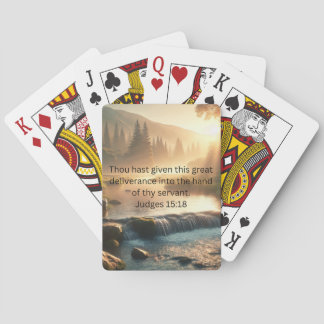 Thou Hast Given Deliverance Playing Cards