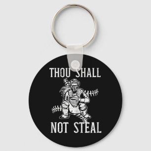Thou Shall Not Steal Catcher Girl Sell Softll Wome Keychain