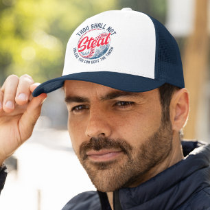 Thou Shall Not Steal My Funny Baseball Trucker Hat