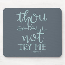 Thou shall not try me hand drawn typography