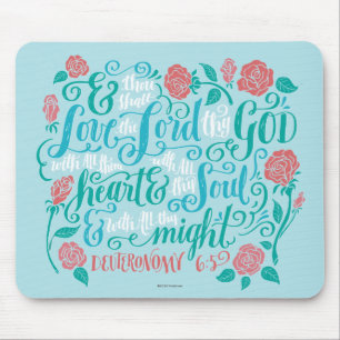Thou Shalt Love the Lord thy God Mouse Pad