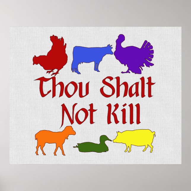 Thou Shalt Not Kill Poster (Front)