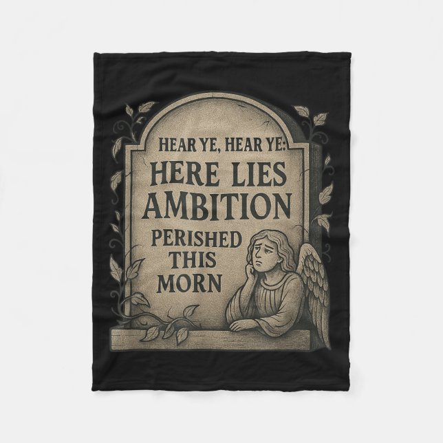 Thou Shalt Not Slack_ A Medieval Guide To Producti Fleece Blanket (Front)