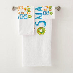 Thou Shalt Not Test Me For I Make The Rules Bath Towel Set