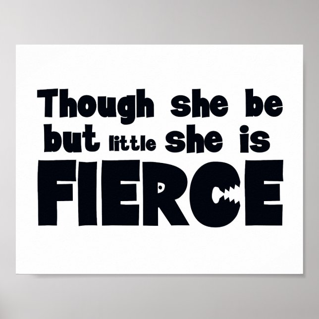 Though she be but little Nursery Poster (Front)