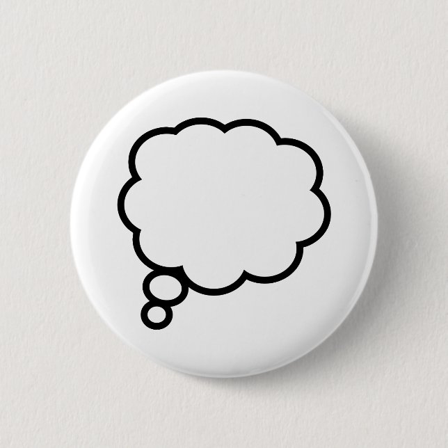 Thought Bubble 2 Inch Round Button (Front)