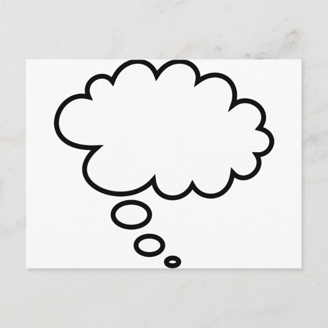 Thought Bubble - add your own text! Postcard (Front)