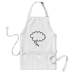 Thought Bubble - add your own text! Standard Apron