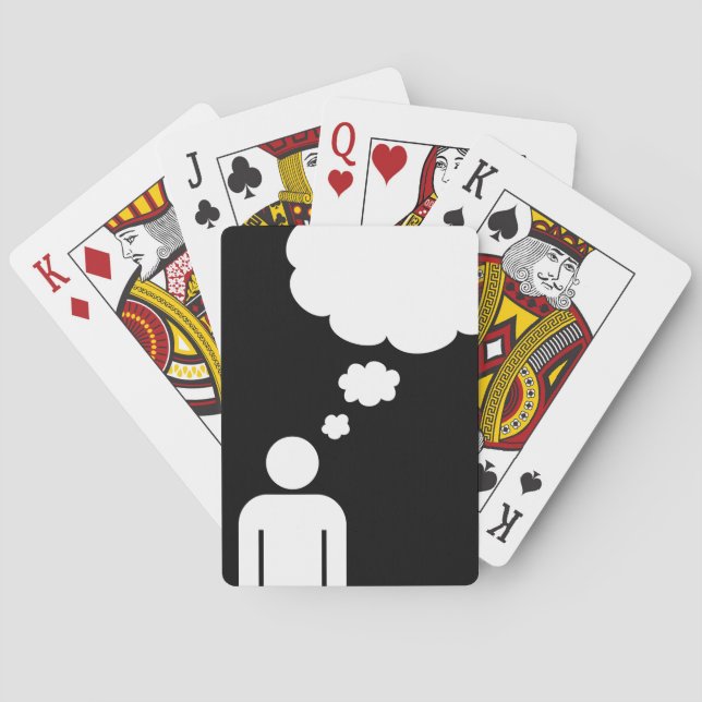 thought bubble playing cards (Back)