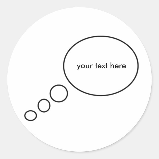 thought bubble stickers (Front)