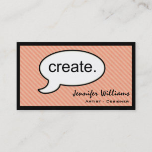 Thought Cloud Create Artist Business Card