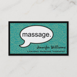 Thought Cloud Massage Therapist Business Card
