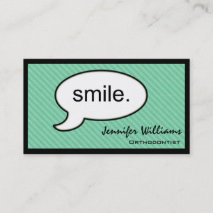 Thought Cloud Orthodontist Dentist Business Card