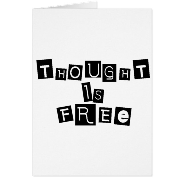 Thought is free (Front)
