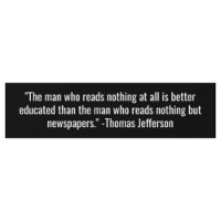 Thought-Provoking Thomas Jefferson Bumper Sticker