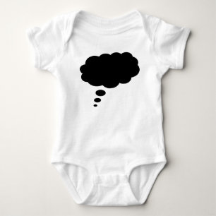 thoughtbubble01black01 baby bodysuit