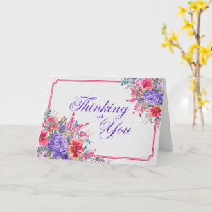 Thoughtful Bouquet – Watercolor Thinking of You Card