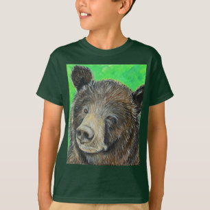 Thoughtful Brown Bear Painting T-Shirt