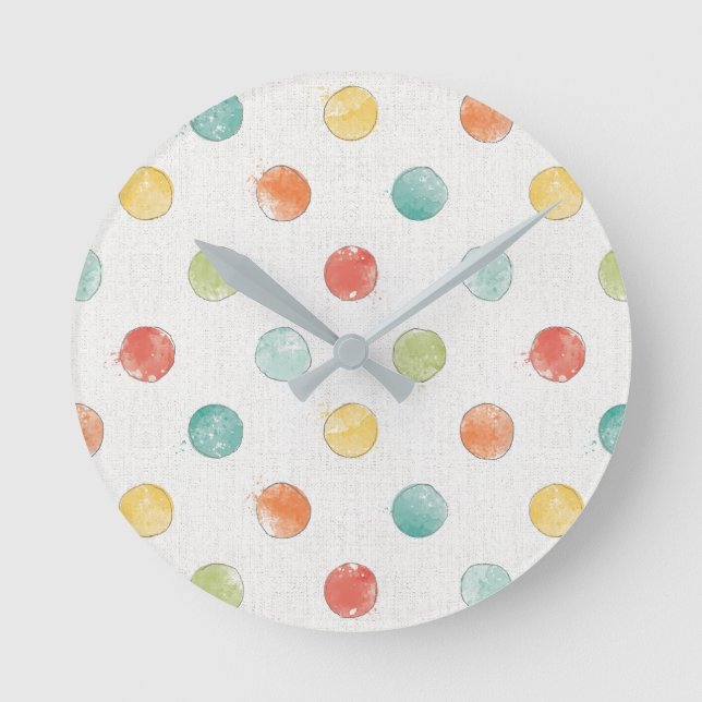 Thoughtful Butterflies Step Round Clock (Front)