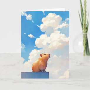 Thoughtful Capybara Card