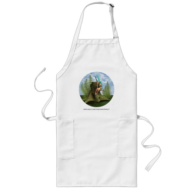 Thoughtful Fairy Long Apron (Front)