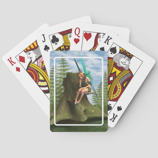 Thoughtful Fairy Playing Cards (Back)