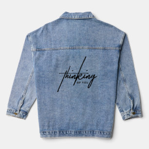 Thoughtful” – Meaningful & Stylish Statement Piece Denim Jacket