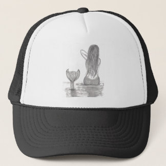 Thoughtful Mermaid Trucker Hat