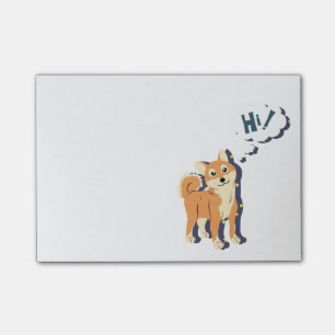 Thoughtful Shiba Inu Post-it Notes