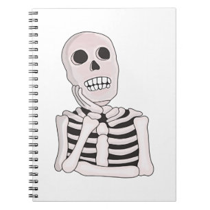Thoughtful Skull Notebook