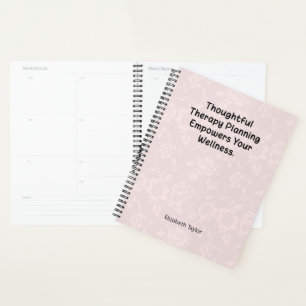 Thoughtful Therapy Planning Empowers Wellness Planner