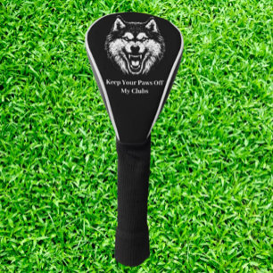 Thoughtful wolf Gift Golf Head Cover