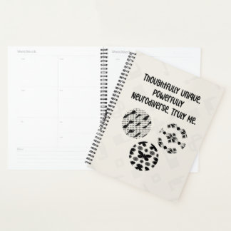 Thoughtfully Unique Powerfully Neurodiverse Truly  Planner