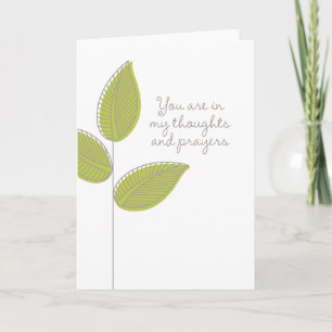 Thoughts and Prayers Sympathy Card
