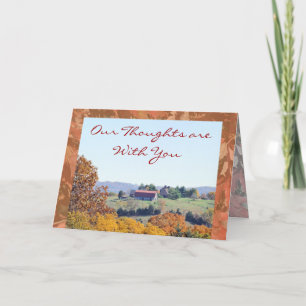 Thoughts are with You-any occasion Card